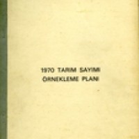 1970 TARIM SAYIMI ÖRNEKLEME PLANI